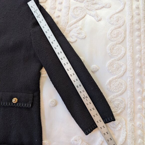 VINTAGE Henry Lee black blazer 16 jacket gold buttons EUC - Picture 6 of 9